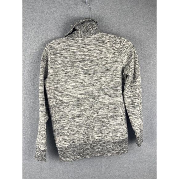 Banana Republic Women’s Size XS Sweater 1/4 Button Zip Gray Pullover Pockets - Picture 3 of 6